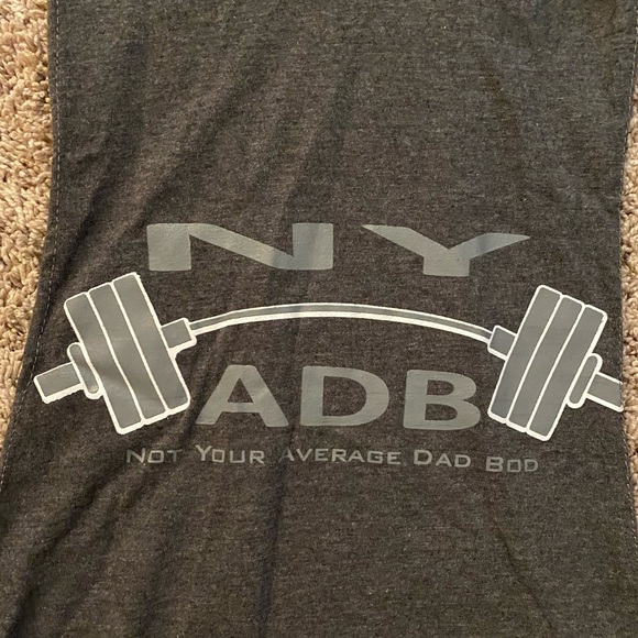 Not Your Average Dad Bod Muscle Shirt + Hood + Front Pocket | Size Medium NWT - Picture 2 of 3
